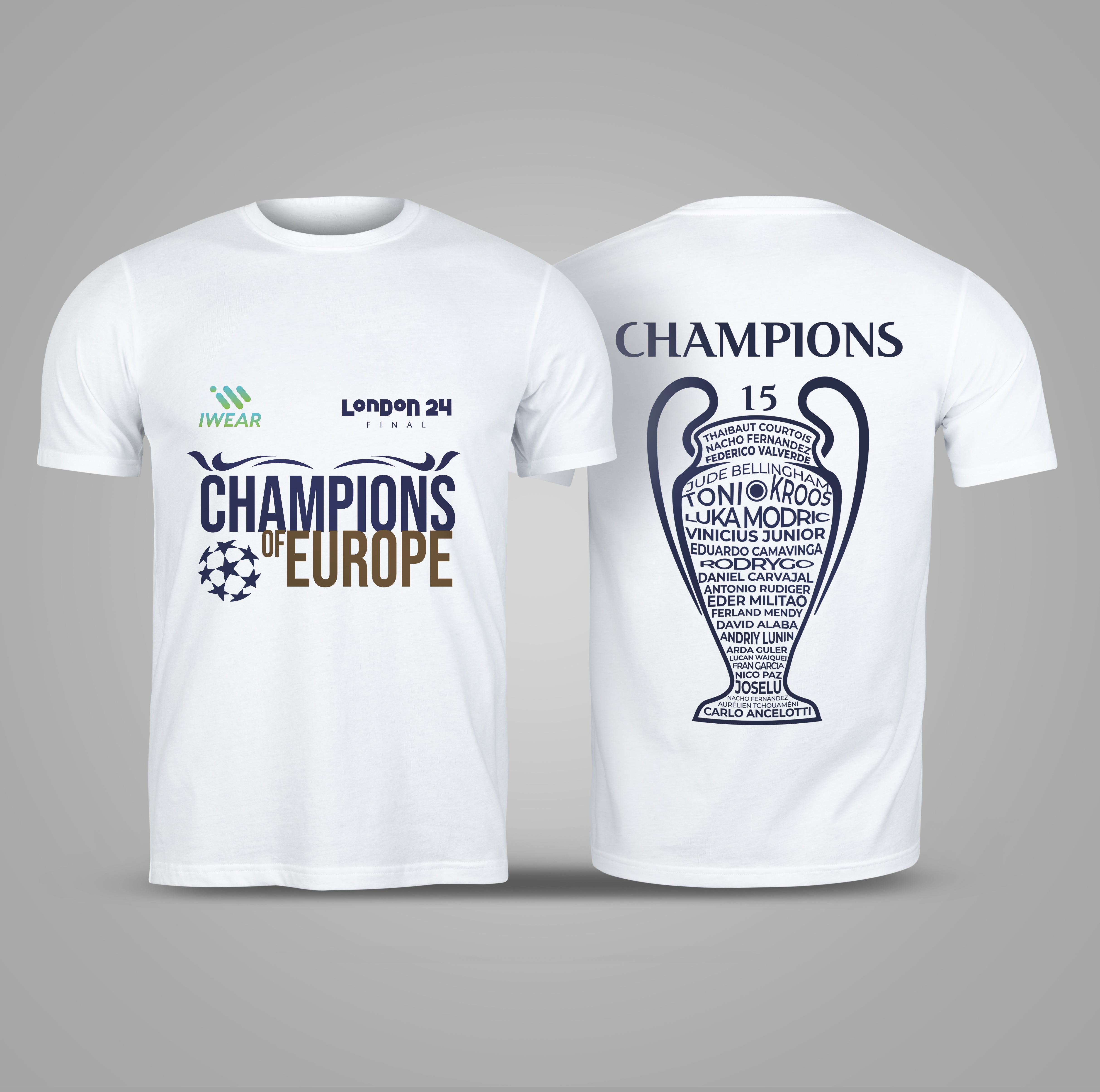 Real Madrid 15 UCL Tee